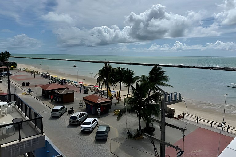 Cobertura beira mar piscina privativa, 5 quartos, ar condici
