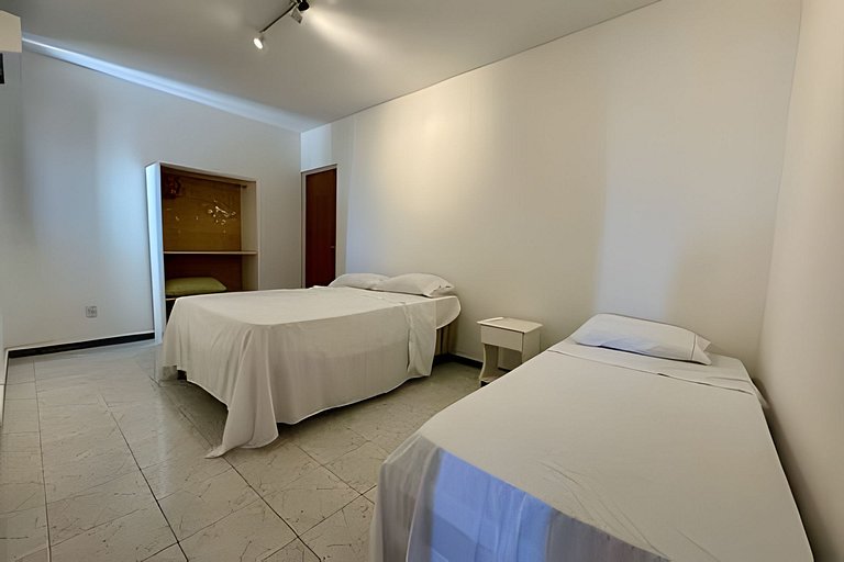 Cobertura beira mar piscina privativa, 5 quartos, ar condici