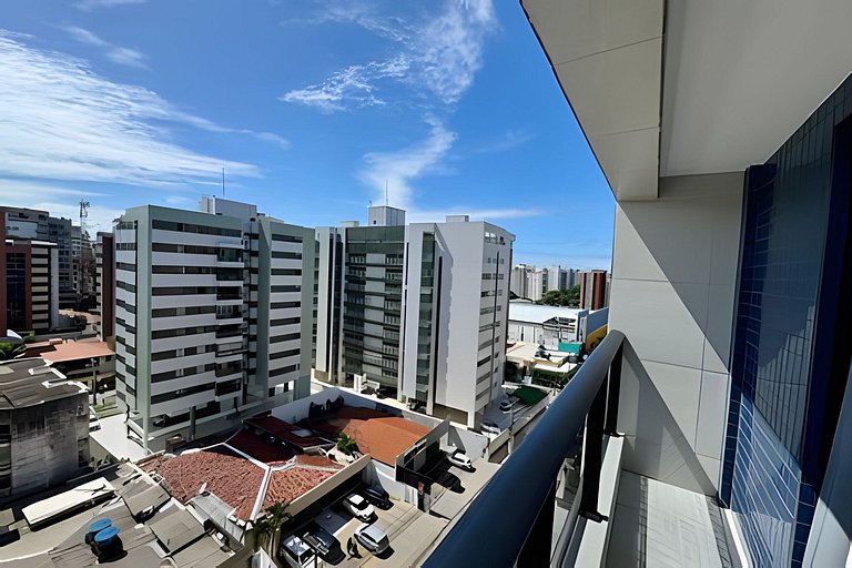 Loft com varanda 100 mt praia