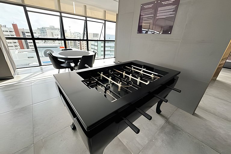 Loft com varanda 100 mt praia