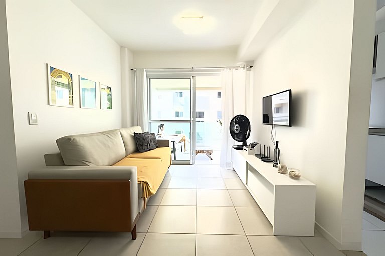 JTR - Beira Mar, apê até 4 pessoas c/ ar e piscina