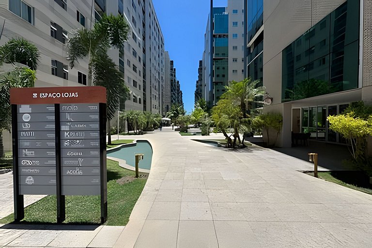 JTR - Beira Mar, apê até 4 pessoas c/ ar e piscina
