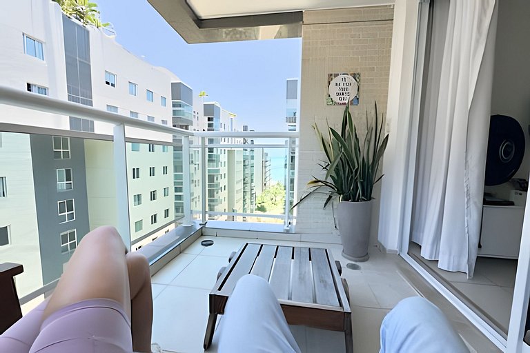 JTR - Beira Mar, apê até 4 pessoas c/ ar e piscina