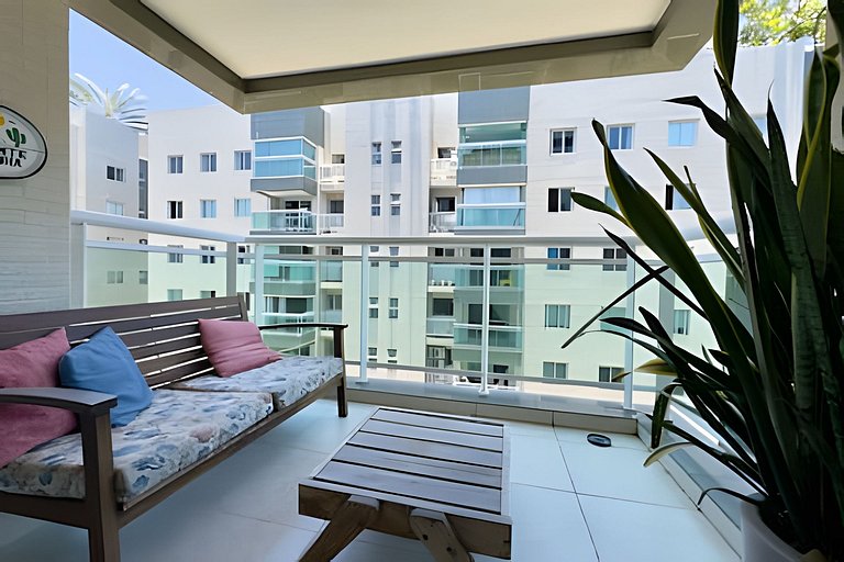 JTR - Beira Mar, apê até 4 pessoas c/ ar e piscina