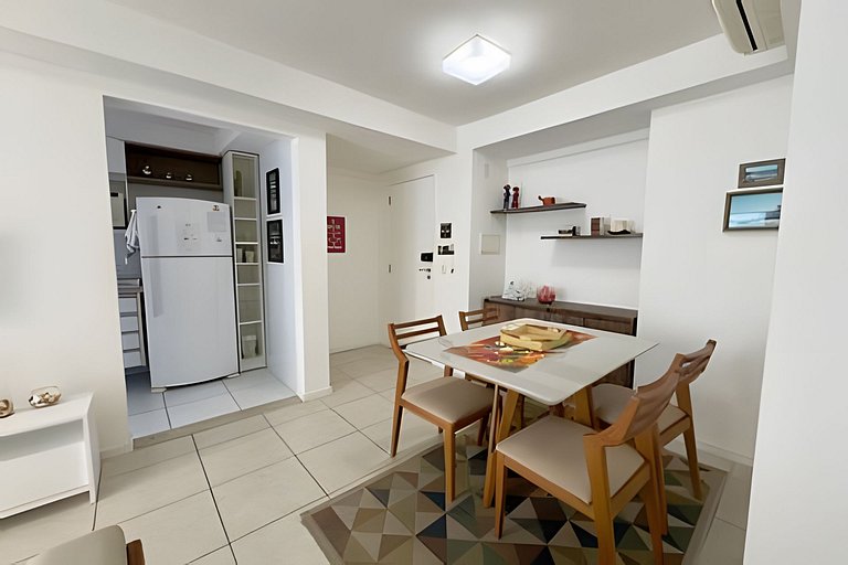 JTR - Beira Mar, apê até 4 pessoas c/ ar e piscina