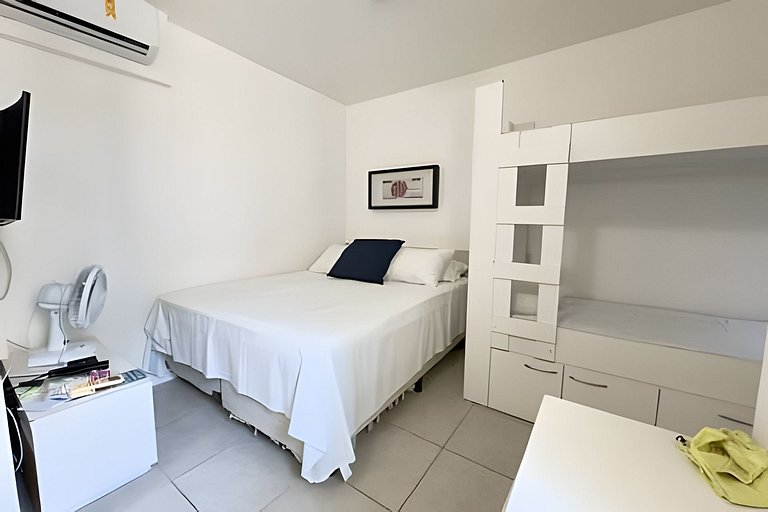 JTR - Beira Mar, apê até 4 pessoas c/ ar e piscina