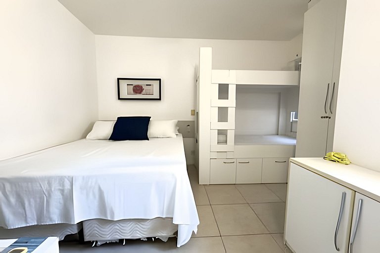 JTR - Beira Mar, apê até 4 pessoas c/ ar e piscina