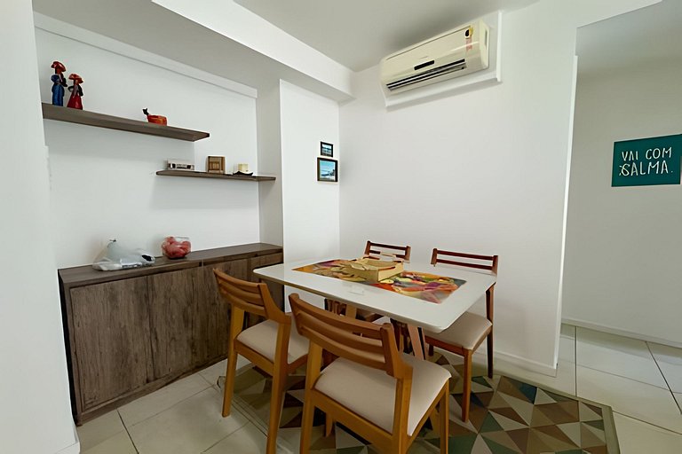 JTR - Beira Mar, apê até 4 pessoas c/ ar e piscina