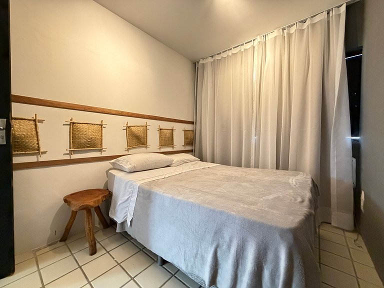 Cobertura beira mar piscina privativa, 5 quartos, ar condici